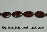 CNG7107 25*35mm - 35*45mm faceted freeform brecciated jasper beads