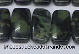 CNG7121 10*20mm freeform double drilled kambaba jasper beads