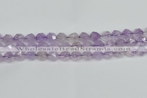 CNG7218 15.5 inches 12mm faceted nuggets amethyst beads wholesale