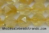 CNG7238 15.5 inches 12mm faceted nuggets citrine beads wholesale