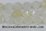 CNG7285 15.5 inches 6mm faceted nuggets white moonstone beads