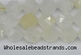 CNG7286 15.5 inches 8mm faceted nuggets white moonstone beads