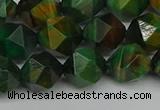 CNG7327 15.5 inches 10mm faceted nuggets green tiger eye beads