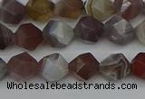 CNG7345 15.5 inches 6mm faceted nuggets botswana agate beads