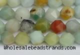 CNG7415 15.5 inches 6mm faceted nuggets amazonite beads