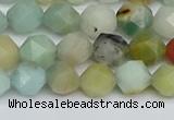 CNG7416 15.5 inches 8mm faceted nuggets amazonite beads