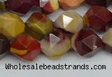 CNG7427 15.5 inches 10mm faceted nuggets mookaite beads