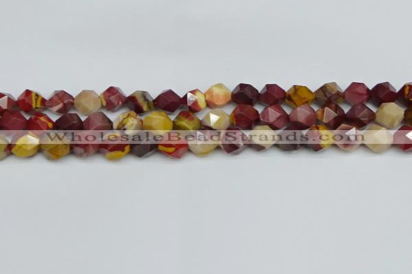 CNG7427 15.5 inches 10mm faceted nuggets mookaite beads