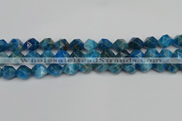 CNG7433 15.5 inches 12mm faceted nuggets apatite gemstone beads