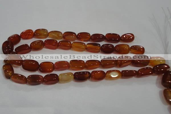 CNG751 15.5 inches 12*20mm nuggets red agate beads wholesale