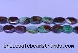 CNG7518 25*35mm - 30*40mm faceted freeform australia chrysoprase beads