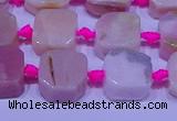 CNG7554 15.5 inches 11*12mm - 12*13mm freeform pink opal beads