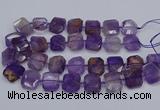 CNG7560 15.5 inches 18*25mm - 20*28mm faceted freeform ametrine beads