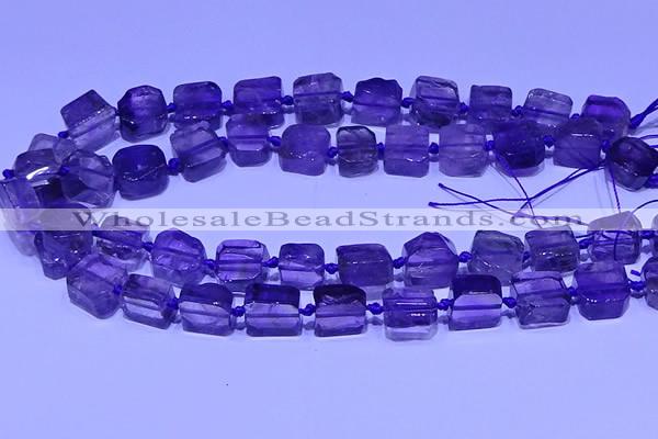 CNG7601 15.5 inches 10*12mm - 12*14mm freeform amethyst beads