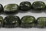 CNG762 15.5 inches 13*18mm nuggets serpentine jade beads wholesale