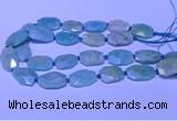 CNG7625 20*30mm - 22*32mm faceted freeform amazonite beads