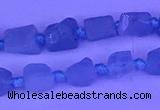 CNG7631 15.5 inches 6*8mm - 8*10mm nuggets aquamarine beads