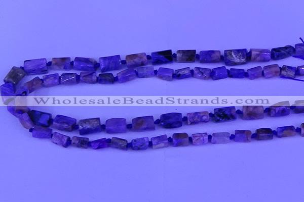 CNG7648 15.5 inches 5*7mm - 8*10mm nuggets charoite beads