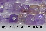 CNG7658 15.5 inches 8*8mm faceted nuggets ametrine beads