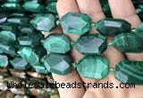 CNG7824 15.5 inches 13*18mm - 18*25mm faceted freeform malachite beads