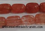 CNG783 15.5 inches 13*18mm nuggets cherry quartz beads wholesale