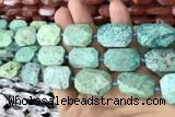 CNG7893 13*18mm - 18*25mm faceted freeform chrysotine beads