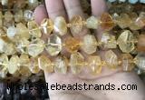 CNG7899 15.5 inches 10*14mm - 13*18mm faceted nuggets citrine beads