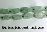 CNG7957 15.5 inches 15*25mm - 20*40mm nuggets green fluorite beads