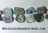 CNG7981 25*30mm - 35*45mm freeform larimar slab beads