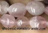 CNG8005 15.5 inches 6*8mm nuggets Madagascar rose quartz beads