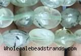 CNG8008 15.5 inches 6*8mm nuggets green rutilated quartz beads