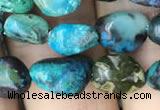 CNG8018 15.5 inches 6*8mm nuggets chrysocolla gemstone beads