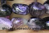 CNG8045 15.5 inches 8*10mm nuggets charoite beads wholesale