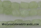 CNG806 15.5 inches 8*12mm faceted nuggets New jade beads