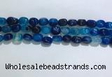 CNG8121 15.5 inches 8*12mm nuggets agate beads wholesale