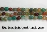 CNG8122 15.5 inches 8*12mm nuggets agate beads wholesale