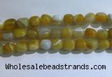 CNG8131 15.5 inches 8*12mm nuggets striped agate beads wholesale