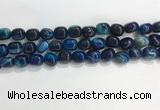 CNG8135 15.5 inches 8*12mm nuggets striped agate beads wholesale