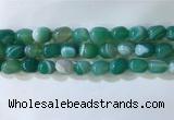 CNG8137 15.5 inches 8*12mm nuggets striped agate beads wholesale