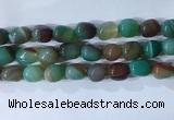 CNG8138 15.5 inches 8*12mm nuggets striped agate beads wholesale