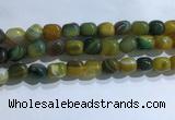 CNG8139 15.5 inches 8*12mm nuggets striped agate beads wholesale