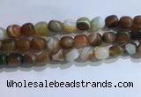 CNG8141 15.5 inches 8*12mm nuggets striped agate beads wholesale