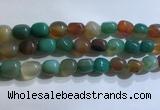 CNG8158 15.5 inches 10*14mm nuggets agate beads wholesale