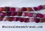 CNG8187 15.5 inches 10*14mm nuggets striped agate beads wholesale