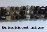 CNG8196 15.5 inches 10*14mm nuggets striped agate beads wholesale