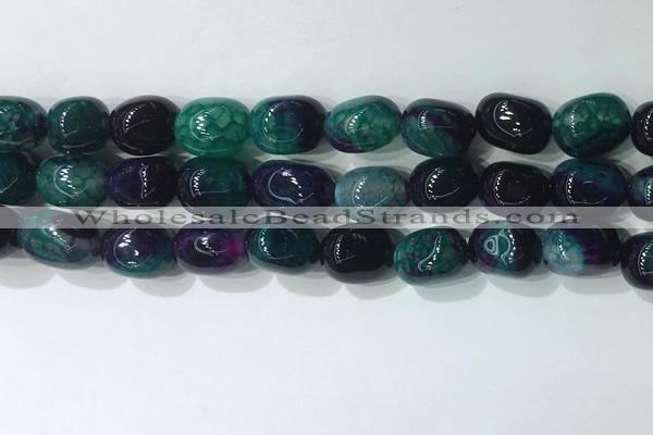 CNG8222 15.5 inches 12*16mm nuggets agate beads wholesale