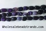 CNG8267 15.5 inches 13*18mm nuggets striped agate beads wholesale