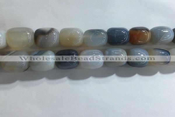 CNG8301 15.5 inches 15*20mm nuggets agate beads wholesale