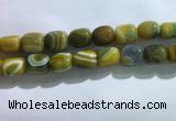 CNG8312 15.5 inches 15*20mm nuggets striped agate beads wholesale