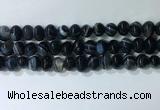 CNG8353 15.5 inches 10*12mm nuggets striped agate beads wholesale